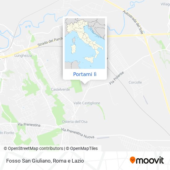 Mappa Fosso San Giuliano