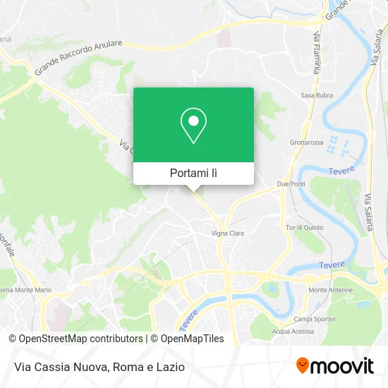 Mappa Via Cassia Nuova