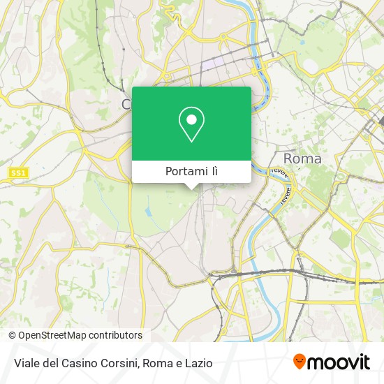 Mappa Viale del Casino Corsini