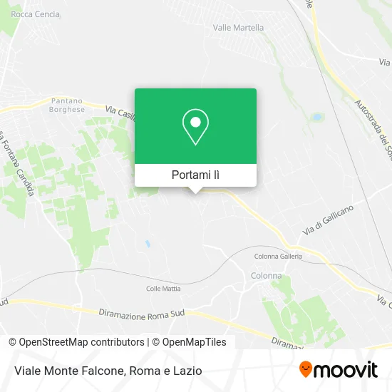 Mappa Viale Monte Falcone