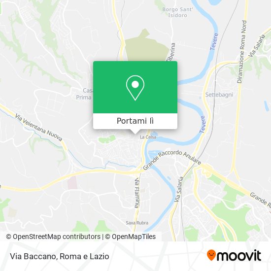 Mappa Via Baccano