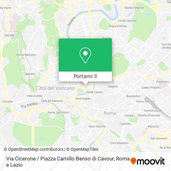 Mappa Via Cicerone / Piazza Camillo Benso di Cavour