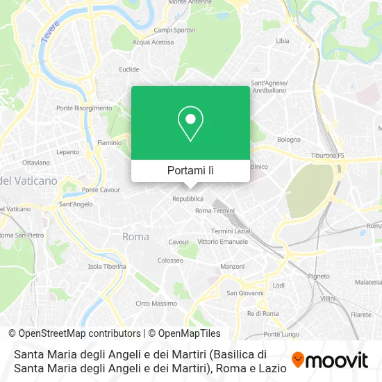 Mappa Santa Maria degli Angeli e dei Martiri