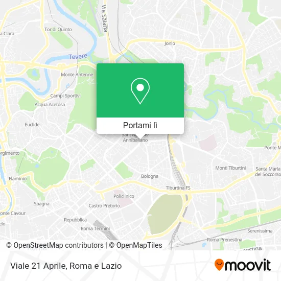 Mappa Viale 21 Aprile