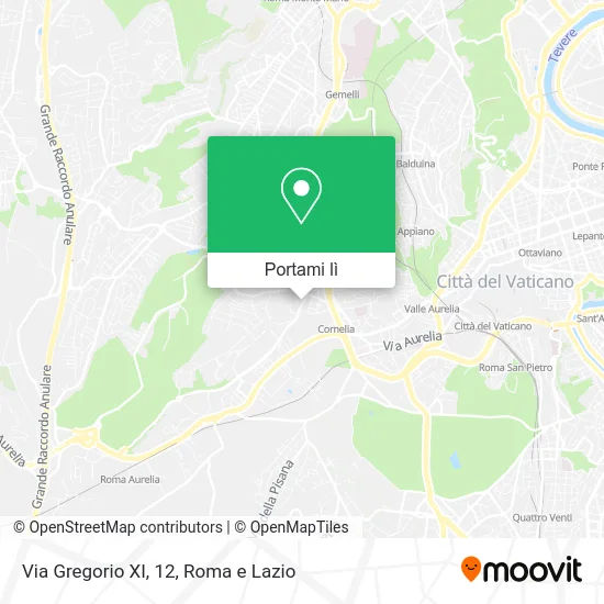 Mappa Via Gregorio XI, 12