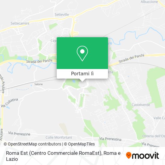 Mappa Roma Est (Centro Commerciale RomaEst)