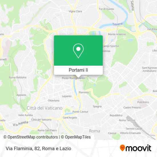 Mappa Via Flaminia, 82