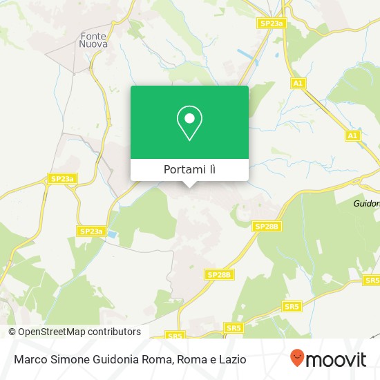 Mappa Marco Simone Guidonia Roma
