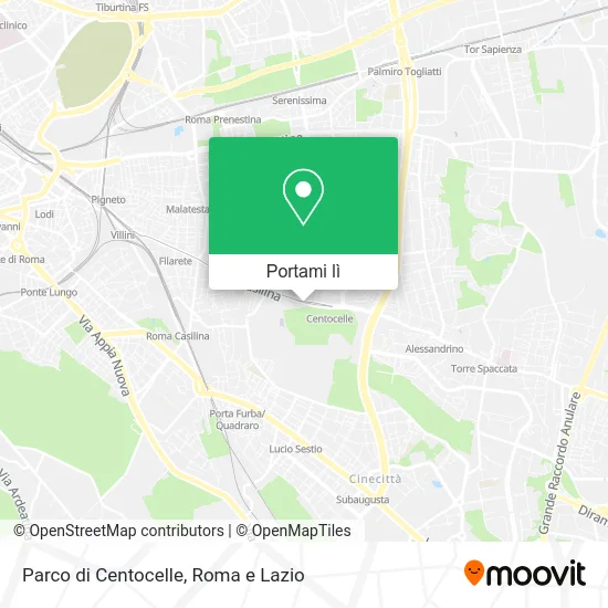 Mappa Parco di Centocelle