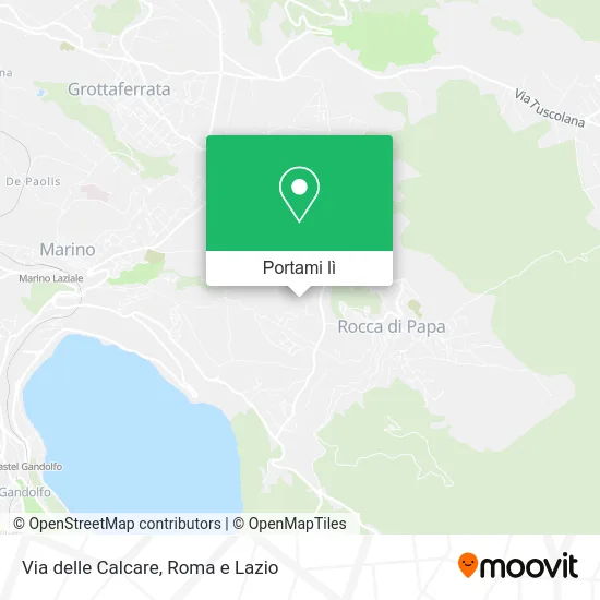 Mappa Via delle Calcare