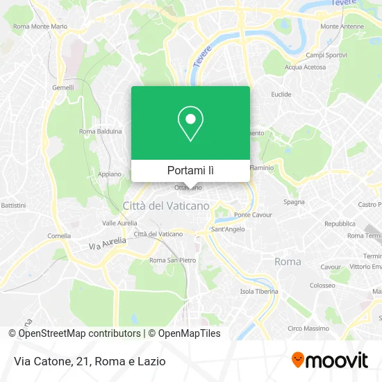 Mappa Via Catone, 21