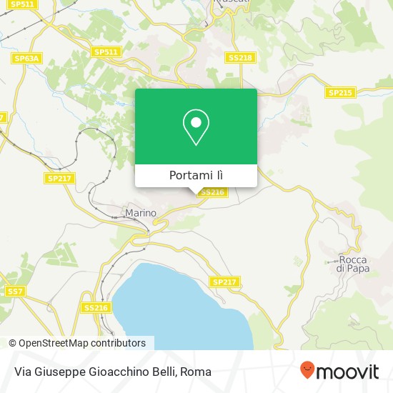 Mappa Via Giuseppe Gioacchino Belli
