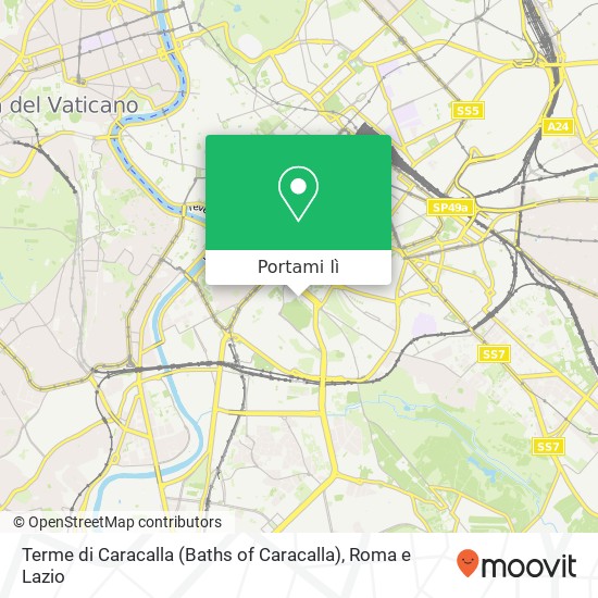 Mappa Terme di Caracalla (Baths of Caracalla)