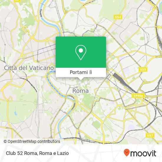 Mappa Club 52 Roma