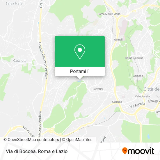 Mappa Via di Boccea