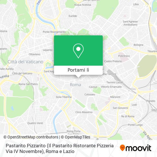 Mappa Pastarito Pizzarito (Il Pastarito Ristorante Pizzeria Via IV Novembre)