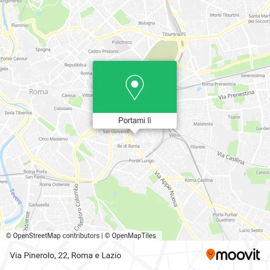 Mappa Via Pinerolo, 22