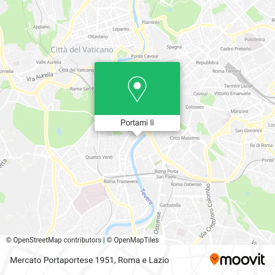 Mappa Mercato Portaportese 1951