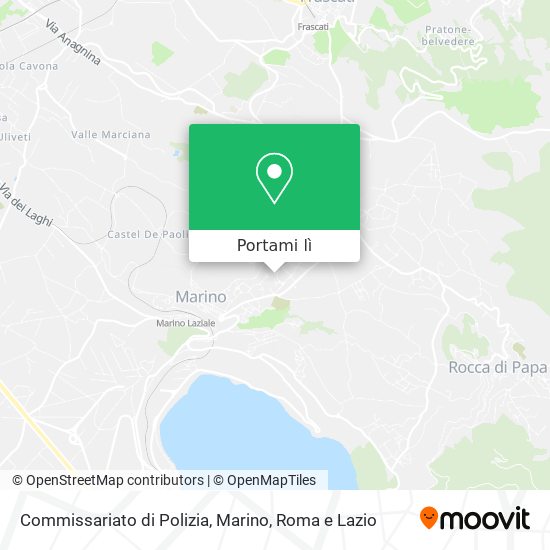 Mappa Commissariato di Polizia, Marino