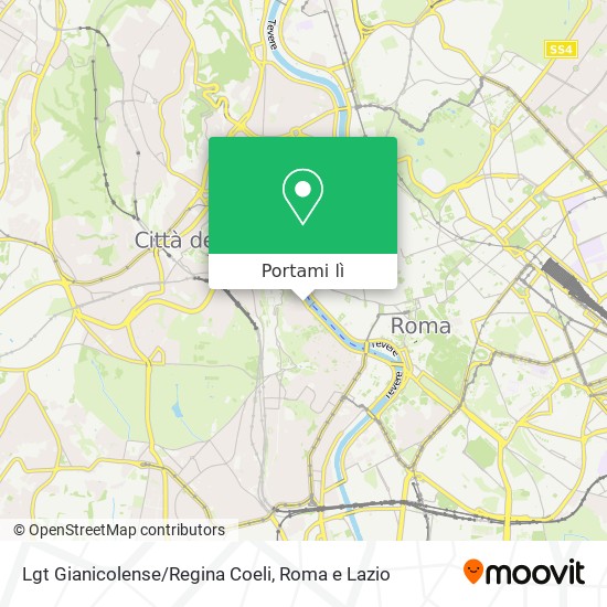 Mappa Lgt Gianicolense/Regina Coeli
