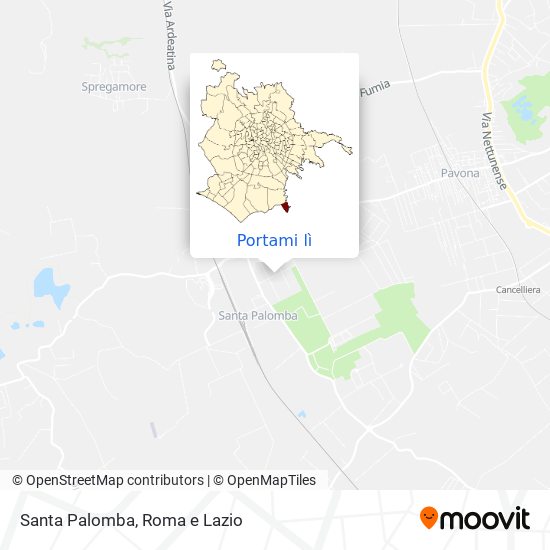 Mappa Santa Palomba