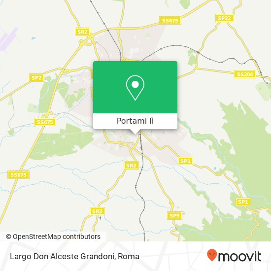 Mappa Largo Don Alceste Grandoni