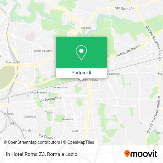 Mappa Ih Hotel Roma Z3