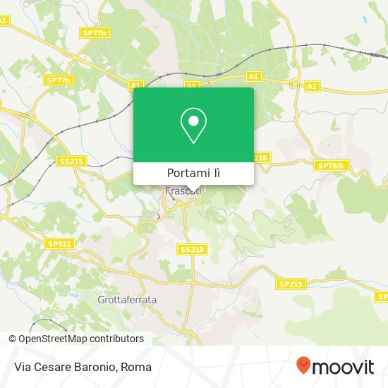 Mappa Via Cesare Baronio