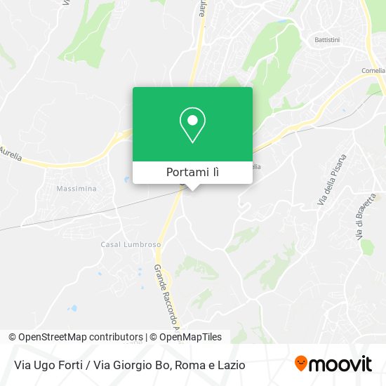 Mappa Via Ugo Forti / Via Giorgio Bo