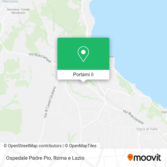 Mappa Ospedale Padre Pio