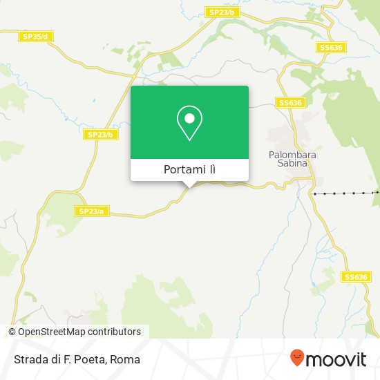 Mappa Strada di F. Poeta