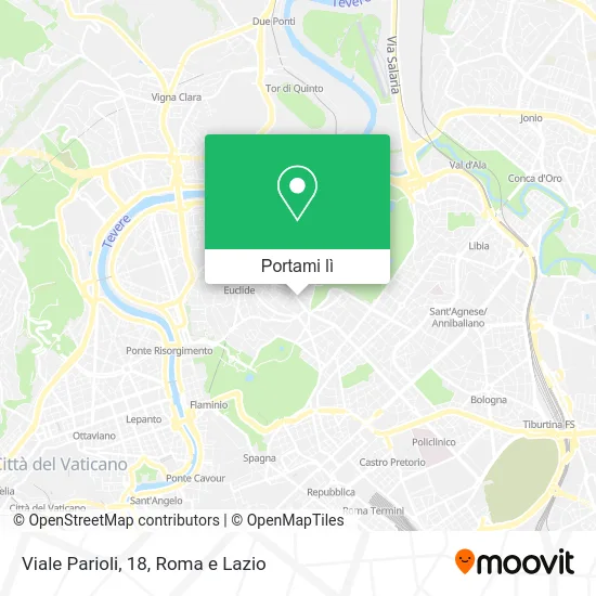 Mappa Viale Parioli, 18