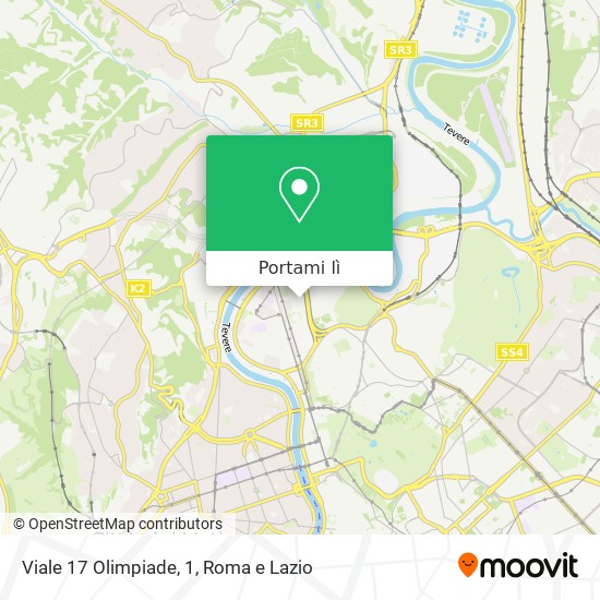 Mappa Viale 17 Olimpiade, 1