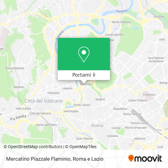 Mappa Mercatino Piazzale Flaminio