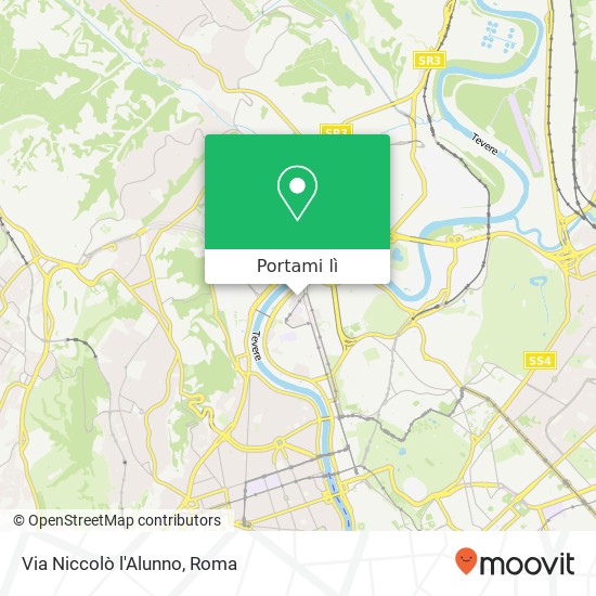 Mappa Via Niccolò l'Alunno