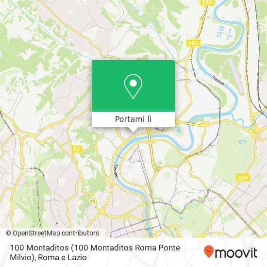 Mappa 100 Montaditos (100 Montaditos Roma Ponte Milvio)