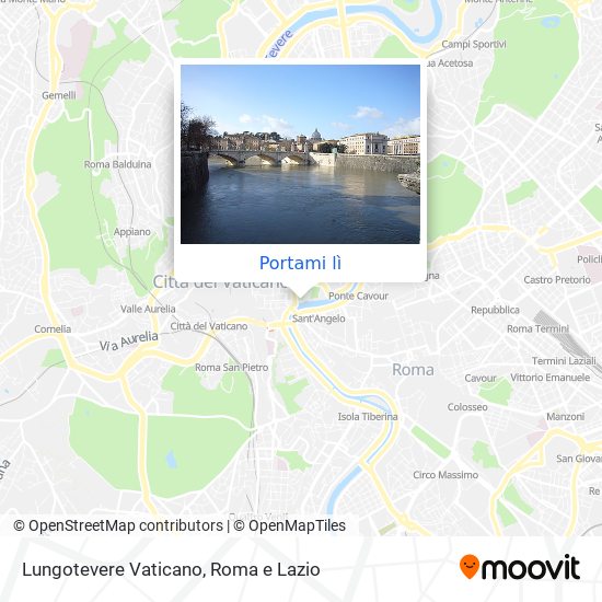 Mappa Lungotevere Vaticano