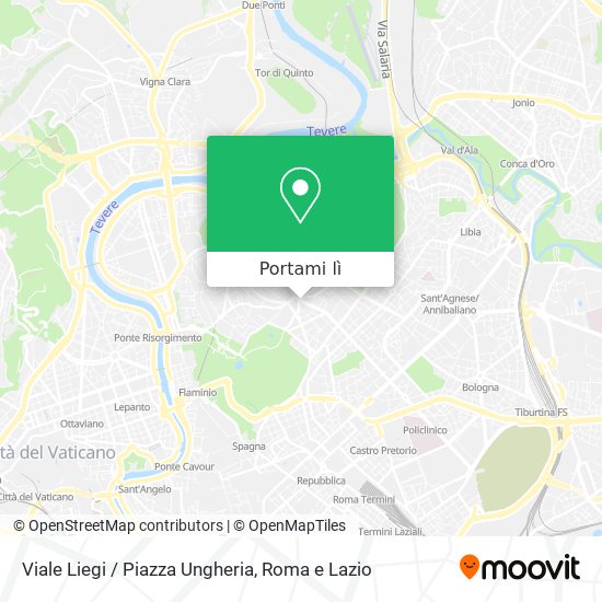 Mappa Viale Liegi / Piazza Ungheria