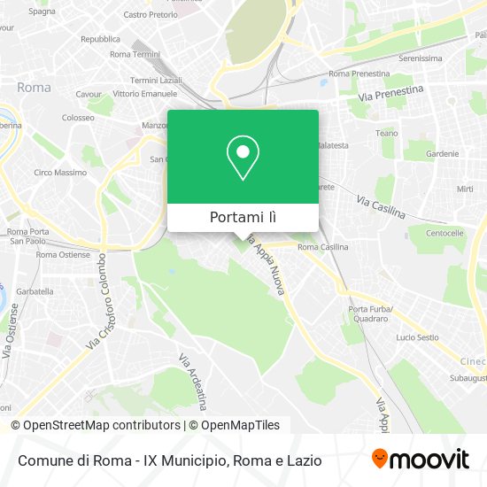 Mappa Comune di Roma - IX Municipio
