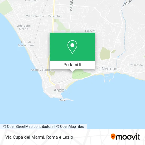 Mappa Via Cupa dei Marmi