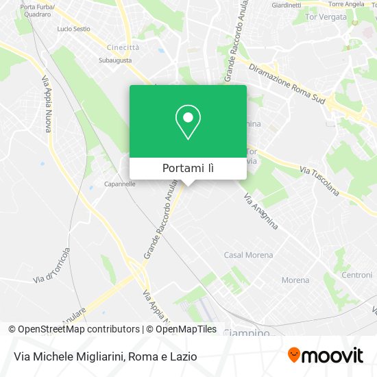 Mappa Via Michele Migliarini