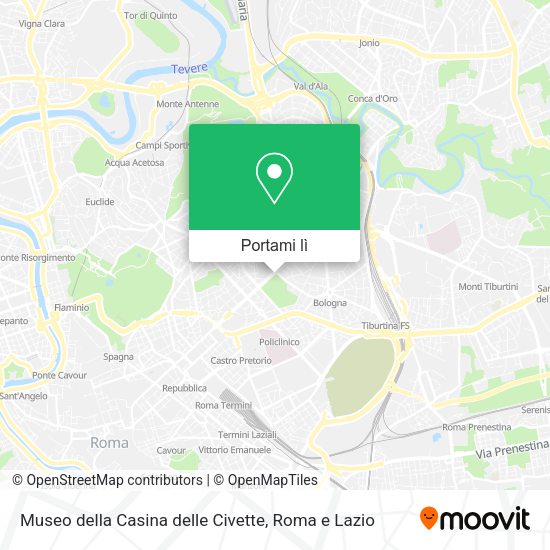 Mappa Museo della Casina delle Civette