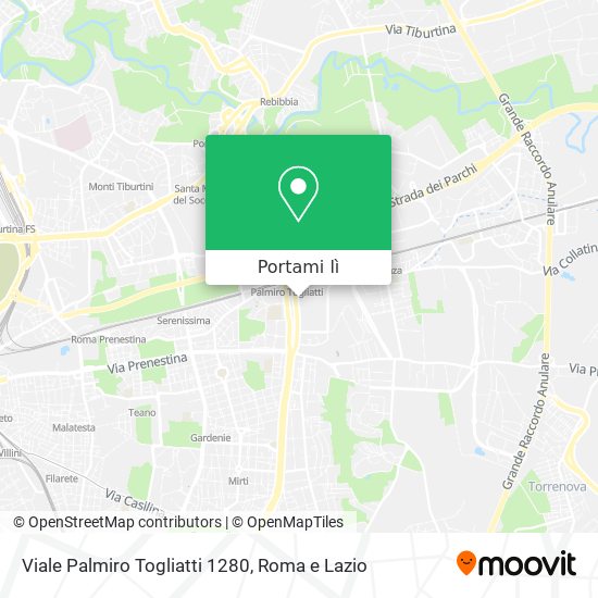 Mappa Viale Palmiro Togliatti 1280