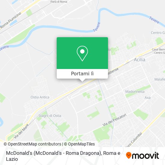 Mappa McDonald's (McDonald's - Roma Dragona)