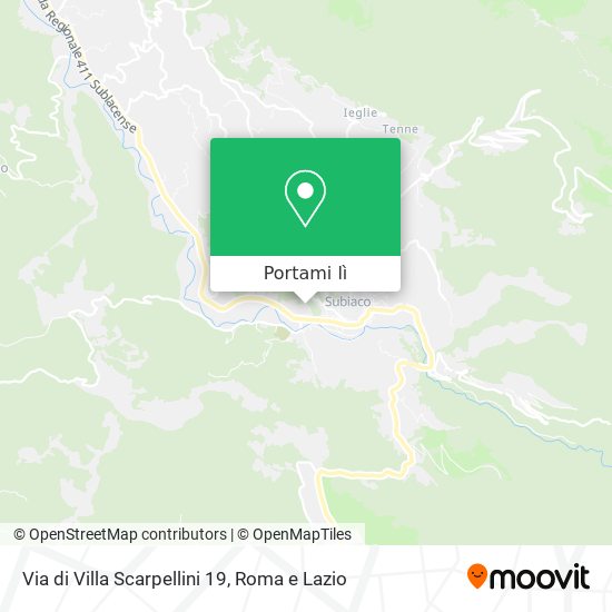 Mappa Via di Villa Scarpellini 19