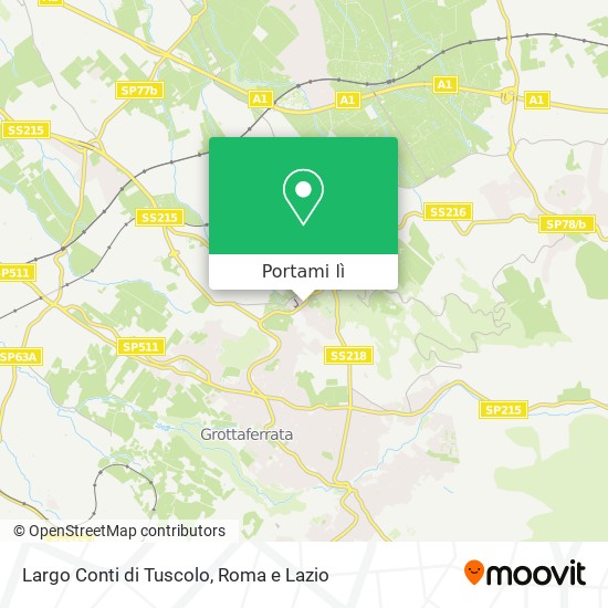 Mappa Largo Conti di Tuscolo