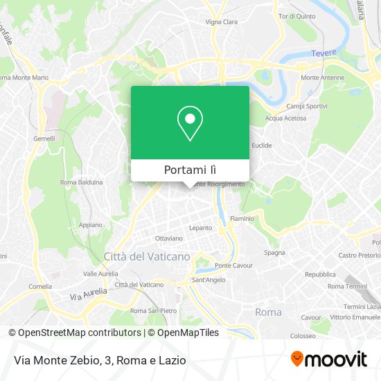 Mappa Via Monte Zebio, 3