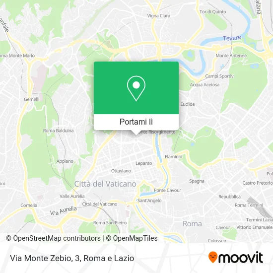 Mappa Via Monte Zebio, 3