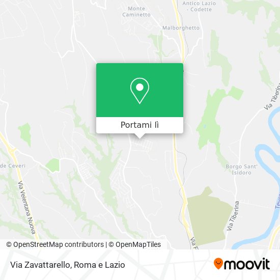 Mappa Via Zavattarello