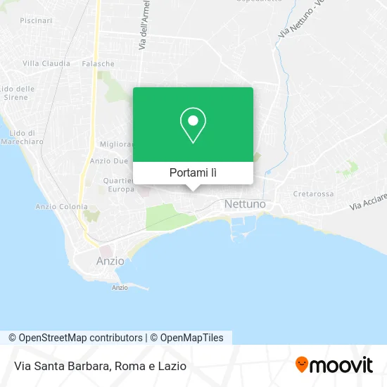 Mappa Via Santa Barbara